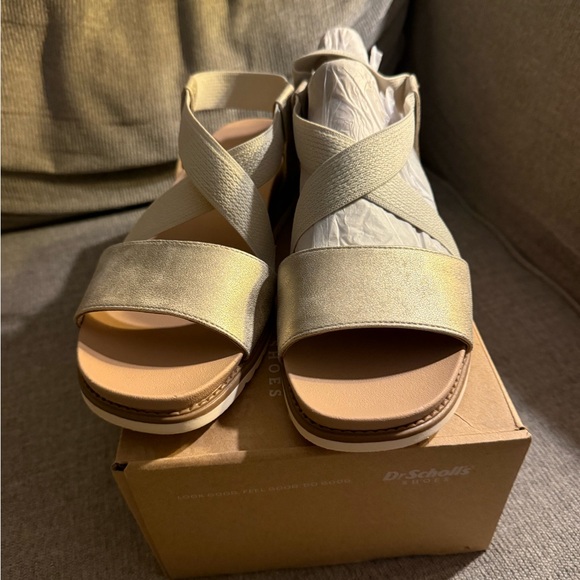 NWT Dr. Scholl's Champagne Sandals for Women - Picture 2 of 7
